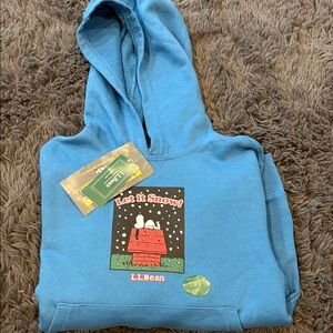 L.L. Bean Blue 'Let it Snow' Kids Hoodie